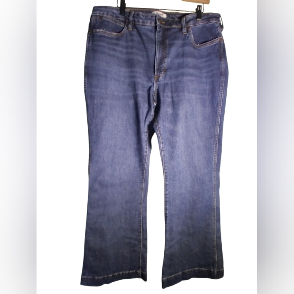 Wrangler Retro Mens Denim Jean Dark Wash Stretch Size 33/32 Western Workwear